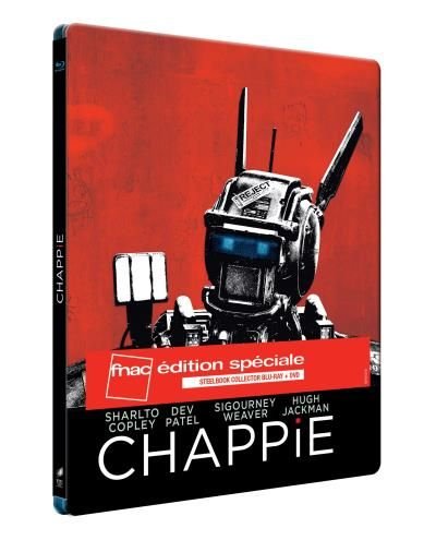 Chappie - Limited Exklusiv FNAC Steelbook Edition (2 Disc Combo) DVD + Blu-ray