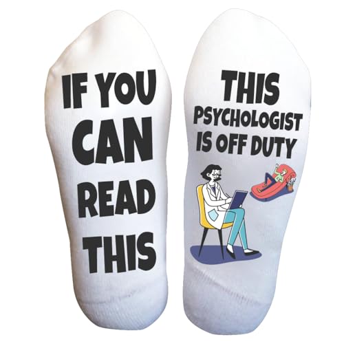 If You Can Read This This Psychologist Is Off Duty Socks – Funny Gift for Therapists, Mental Health Professionals, Cozy Novelty Socks for Women and Men