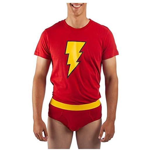 DC Comics Shazam Underoos - Rojo - X-Large