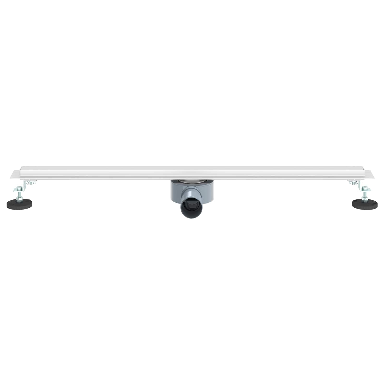 Desagüe de ducha de 80 cm de acero inoxidable 304 Slim Design para cuarto de baño con desagüe ajustable de 360° y patas ajustables en altura