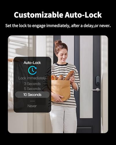 Aqara Smart Retrofit Lock U200 Upgraded Version (Keypad Included), Fingerprint Keyless Entry Door Lock with Apple Home Key and Rechargeable Battery, Supports Apple Home, Alexa and SmartThings, Black - Image 5