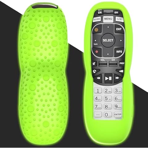Case for DirecTV RC73 Remote Control, Remote Cover Compatible with DirecTV Controller, Silicone Battery Cover Skin Sleeve Glow in The Dark Green Cover