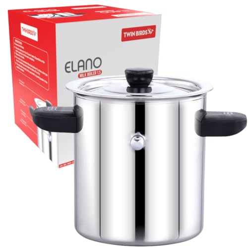 Image of Twin Birds Stainless Steel Milk Boiler 1Ltr | 1052