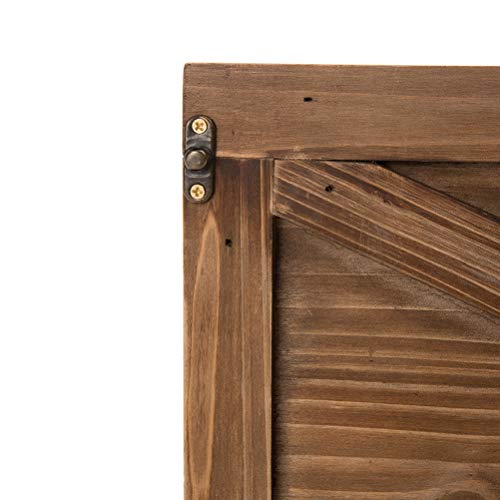 Glitzhome Natural Wooden Tree Collar Christmas Tree Skirt Tree Box Tree Stand Cover, 22" L #TOP6