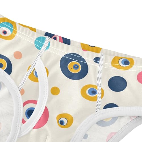 KLL Mystic Boho Evil Eyes Dots Contemporary Baby Boys Comfort Nighttime Underwear Cute Children Panties4