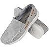 Cushion Walk Mens Faux Leather Slip on Classic Boat Deck Casual Loafers Shoes Size 7-11 (UK 7/EU 41, Grey) #2