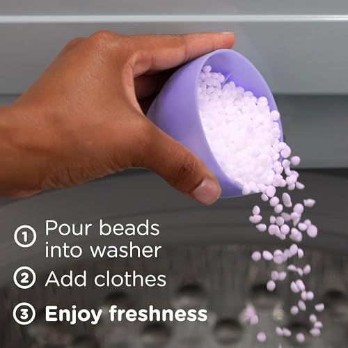 Image of Downy Light Laundry Scent Booster Beads, White Lavender Scent, 12.2 OZ, In-wash fabric beads designed to be gentle with a light boost of scent, No Heavy Perfumes