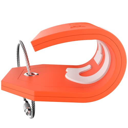 Image of Initial Luggage Tag with Full Privacy Cover and Stainless Steel Loop - (Letter G)