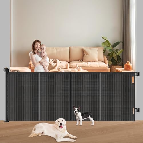 Pawtners Retractable Baby Gates Extra Wide, 41