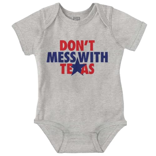 Brisco Brands Texas Lone Star State Motto Cool TX Baby Romper Boys or Girls