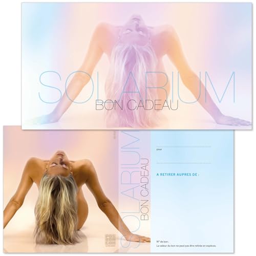 Bons cadeaux à remplir pour institut de bronzage POS BON SN1250F-0-50-V1 x50