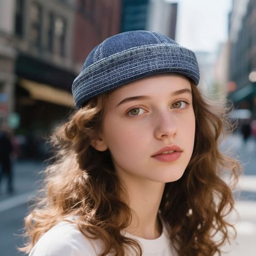 Image of CLAPE Watch Cap Work Beanie Corduroy Docker Leon Brimless Hat Rolled Cuff Harbour Hat