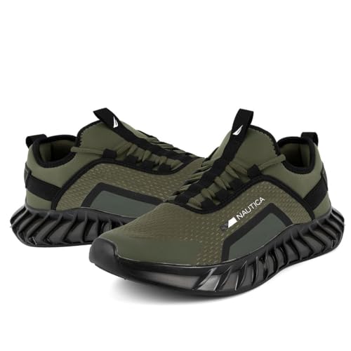 Image of Nautica Men's Casual Fashion Sneakers - Lightweight Lace-Up Athletic Walking Shoes for Gym & Tennis, Comfortable