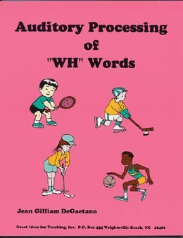 Paperback Auditory Processing of "Wh" Words Book