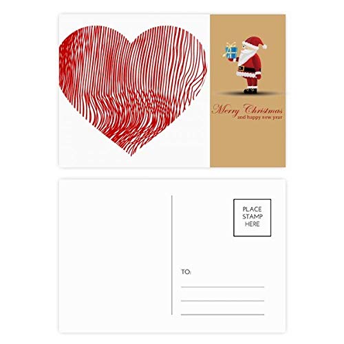 Cartes postales Saint-Valentin motif Père Noël pour un 14 février unique