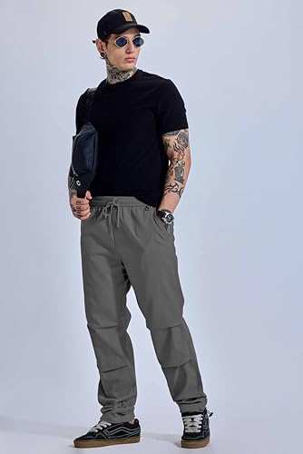 Image of FTX Men Solid Cotton Regular Fit Multicolor Track Pant