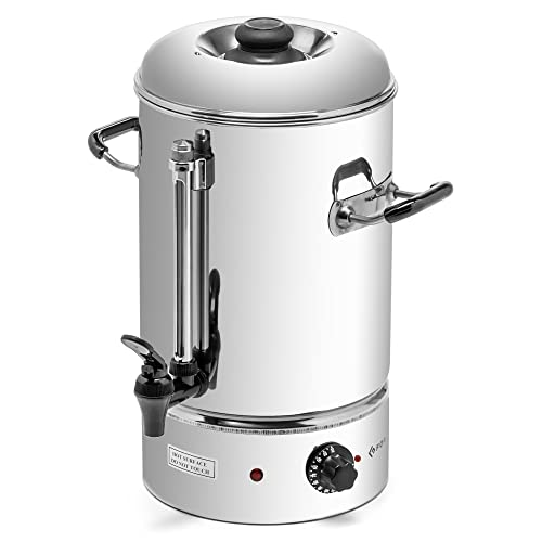 Forgast Dispensador De Agua Caliente Acero Inoxidable Capacidad 10 Litros Dispensador De Agua Termotanque Hervidor Para La Preparación Del Té Para Hoteles, Catering 2000 W