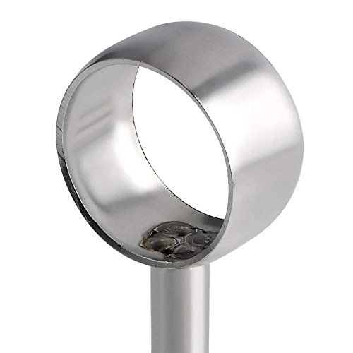 Btmb Stainless Steel Shower Curtain Pipe Wardrobe Pole Holder Lever Flange Socket 4 Pack (32Mm/1.25'' ) #TOP2