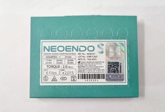Neoendo S- S-Shaped Cross-section Rotary Files (Neoendo SS Assorted 25mm)