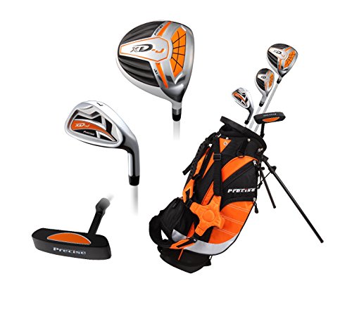 Precise Xd-J Junior Complete Golf Club Set For Children Kids - 3 Age Groups Boys & Girls - Right Hand & Left Hand! (Orange Ages 3-5, Right Hand) #TOP1