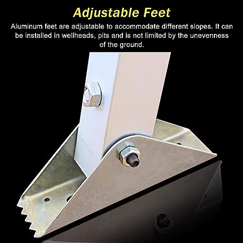 Kit de rescate de trípode de aluminio resistente, capacidad de 300 kg para espacios reducidos y rescates de acantilados, ideal para soluciones de protección contra incendios de emergencia y caídas