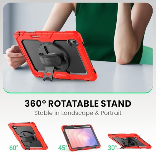 Image of SEYMAC Case for Samsung Galaxy Tab S11 5G 11 inch (SM-X730, SM-X736), Red