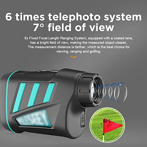 HYQNG-Telemetro-de-Golf-telemetro-de-Mini-Golf-de-600M-800M-1000M-Sistema-de-teleobjetivo-optico-de-Enfoque-Fijo-6X-medidor-de-Distancia-de-Medida-Deportiva-para-Caza-Caza-al-Aire-Libre