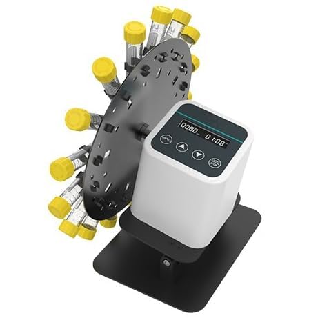 Rotating Shaker Mixer Roller Shaker Lab Rotating Mixer Shaker for Mixing Laboratory Samples Speed Range 20-80rpm Angle Range 40-80° Timing Function Adjustable Angle