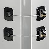 MrBullock 2 Pack Refrigerator Lock Fridge Locks for Kids Keyless Child Safety Cabinet Locks for Cabi