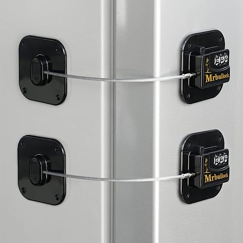 Mrbullock 2 Pack Refrigerator Lock Fridge Locks For Kids Keyless Child Safety Cabinet Locks For Cabinets Closets Drawers Window Electrical Appliances Btbfami Locks #TOP5
