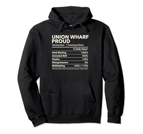 Union Wharf, New Hampshire Proud Nutrition Facts Pullover Hoodie