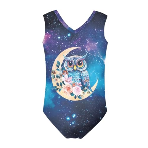 Image of Girls Fashion Print One Piece Swimsuit Bathing Suit Gymnastic Leotard for Kids, 5-14 Years