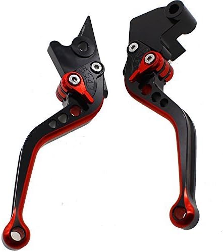 CNC Short Motorcycle Double Colors Brake Clutch Levers Compatible with VERSYS 1000 2015-2019, VERSYS (650cc) 15-2020, NINJA 650R/ER-6F Z650 Z900 2017-2020, VULCAN/S 650cc 2015-2020