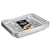 Pack of 25 Disposable Aluminum Broiler Pans – Good for BBQ, Grill Trays – Multi-Pack of Durable Aluminum Sheet Pans – Ribbed Bottom Surface - 13.40" x 9" x 0.85"