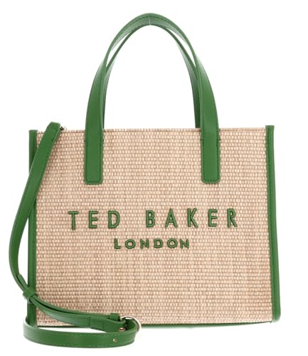 Petit sac icône en raphia synthétique de marque Ted Baker, l'accessoire vert pour femme
