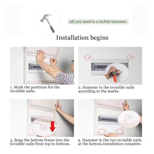 Boîte de distribution électrique WXQTM cache vertical pour tableau 80x60cm - 6