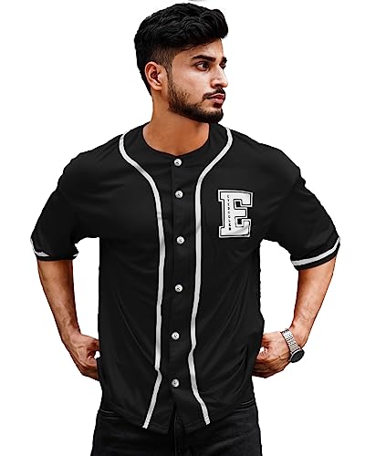 Image of EYEBOGLER Mens Cotton Blend Round Neck Half Sleeve Oversized Printed Tshirt || Loose fit Tshirt