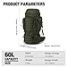 Mardingtop 60L Military Internal Frame Backpack for Hiking,Camping,Hunting,Rucksack Backpack with Rain Cover
