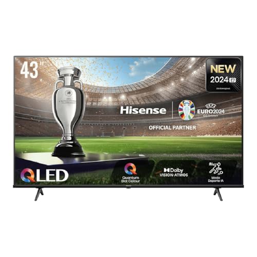 Hisense 43E7NQ QLED Smart TV, 43-inch, Quantum Dot Colour