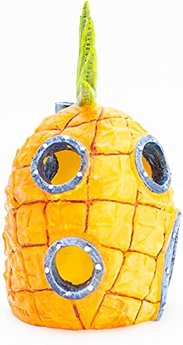 Penn-Plax-SBR10EO-Spongebob-Squarepants-Officially-Licensed-Aquarium-Ornament--Spongebobs-Pineapple-House--Medium