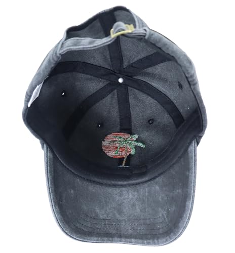 Image of Hawaiian Beach Vacation Essentials, Sun Visor Hats for Travel Accessories, Tropical Vacation Outfits for Men Women, Birthday Gift for Dad Mom (US, Alpha, One Size, Black)