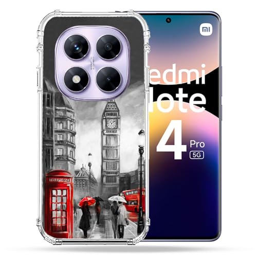 Coque Redmi Note 14 Pro 5G voyage à Londres pour protéger votre téléphone