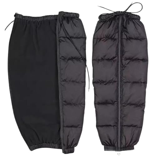 ダウン レッグウォーマーダウン ユニセックス バイク 防寒 軽量 暖かい メンズ レディース 冷え性 足元の防 寒対策 冷え取りに