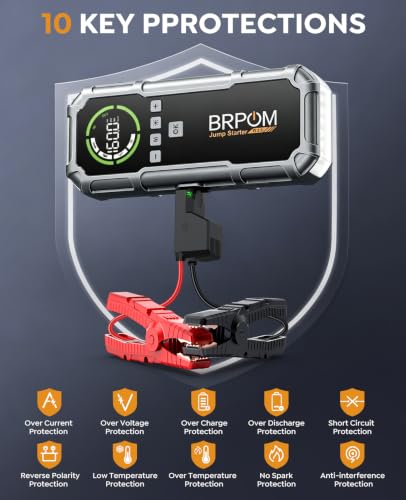 BRPOM 8000A Jump Starter with Air Compressor