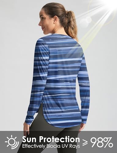 Image of Women's Sun Shirts UPF 50+ Long Sleeve UV Protection Shirt Lightweight Quick Dry Workout Hiking Tops for Women