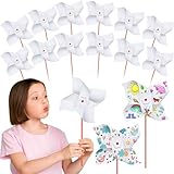 Simgoing 12 molinillos de papel para niños, kits de manualidades de verano a...
