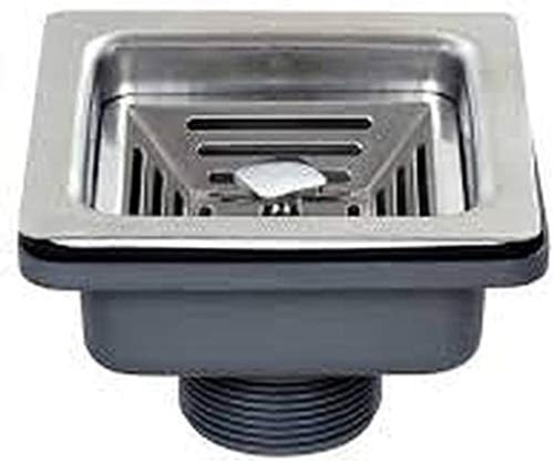 Image of COOTER Kitchen Sink 24x18x10 Inch 304 Grade Stainless steel Single Bowl Handmade Sink for Kitchen Basin, Matt Finish With Square Drainer & Fruit Basket