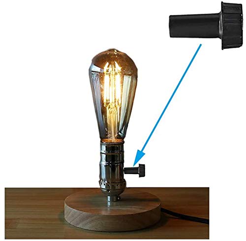 4 Pack On/Off Replacement Light Lamp Turn Switch Knobs, Black
