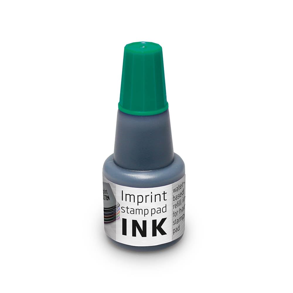 Imprint Nachfüllflinte 7711 – grün, 24 ml, kompatibel mit Imprint Handstempelkissen 9071M/9072M/9073M
