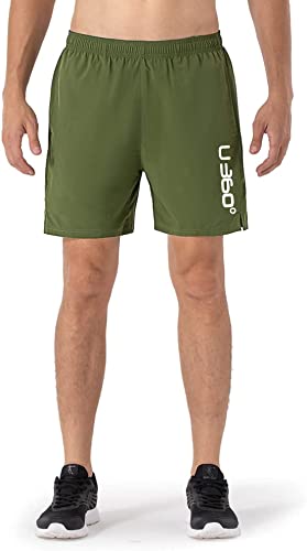 Image of Men's Workout Running Shorts Quick Dry Lightweight Gym Shorts with Zip Pockets S5Shorts